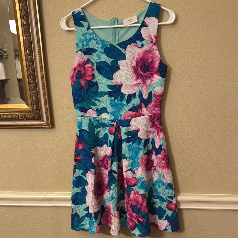 H&M Floral Dress - Blue and Pink